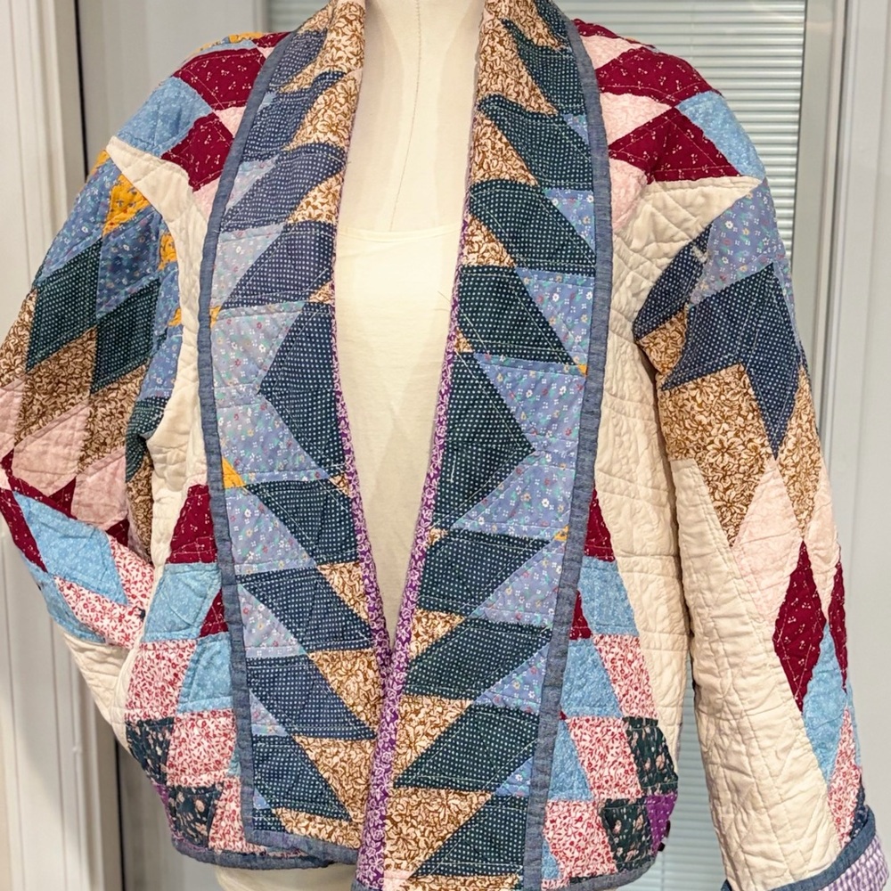 Patchwork Quilted Women's Jacket - Picture 4 of 6